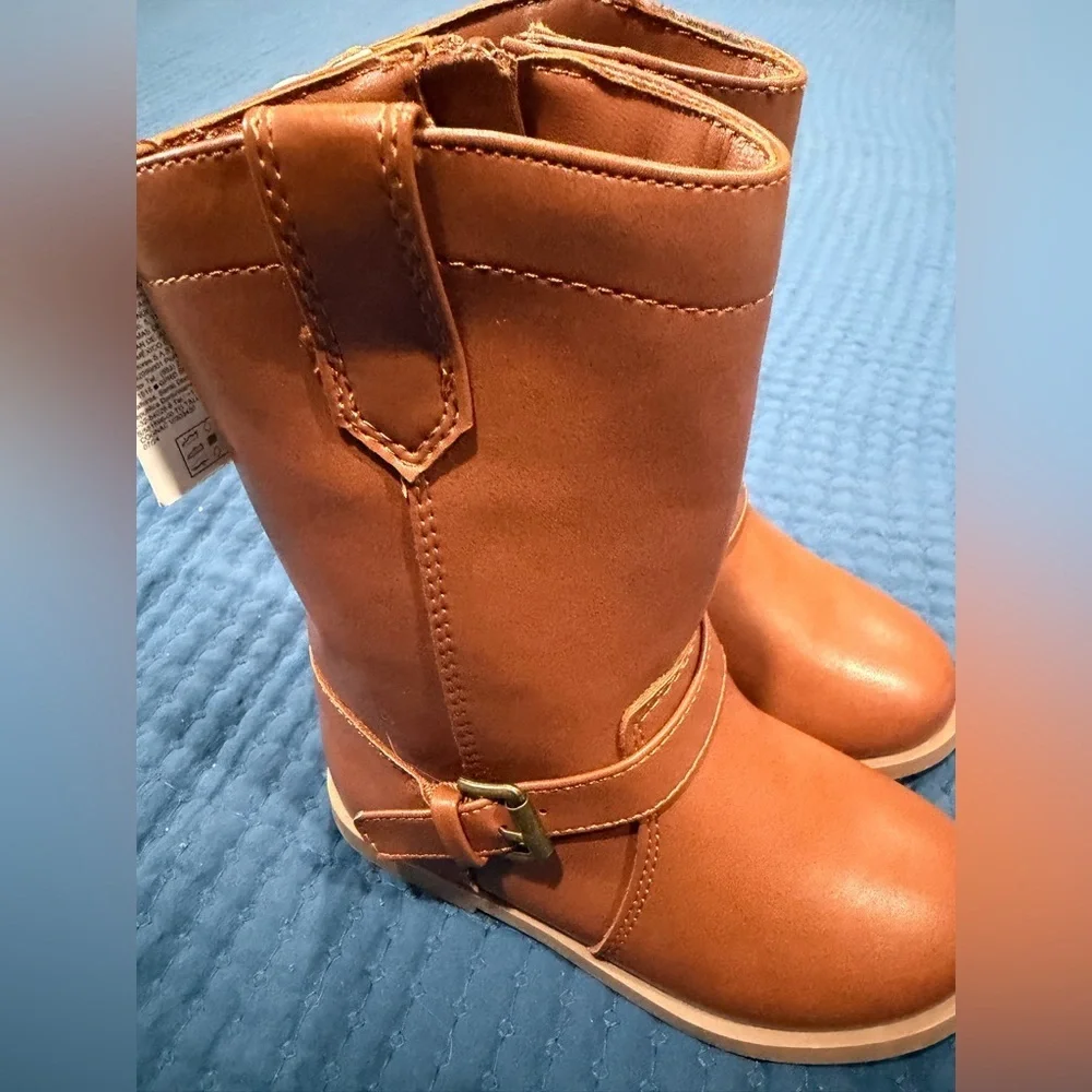 Toddler Girl Old Navy Brown Kids Boots size 8 NWT